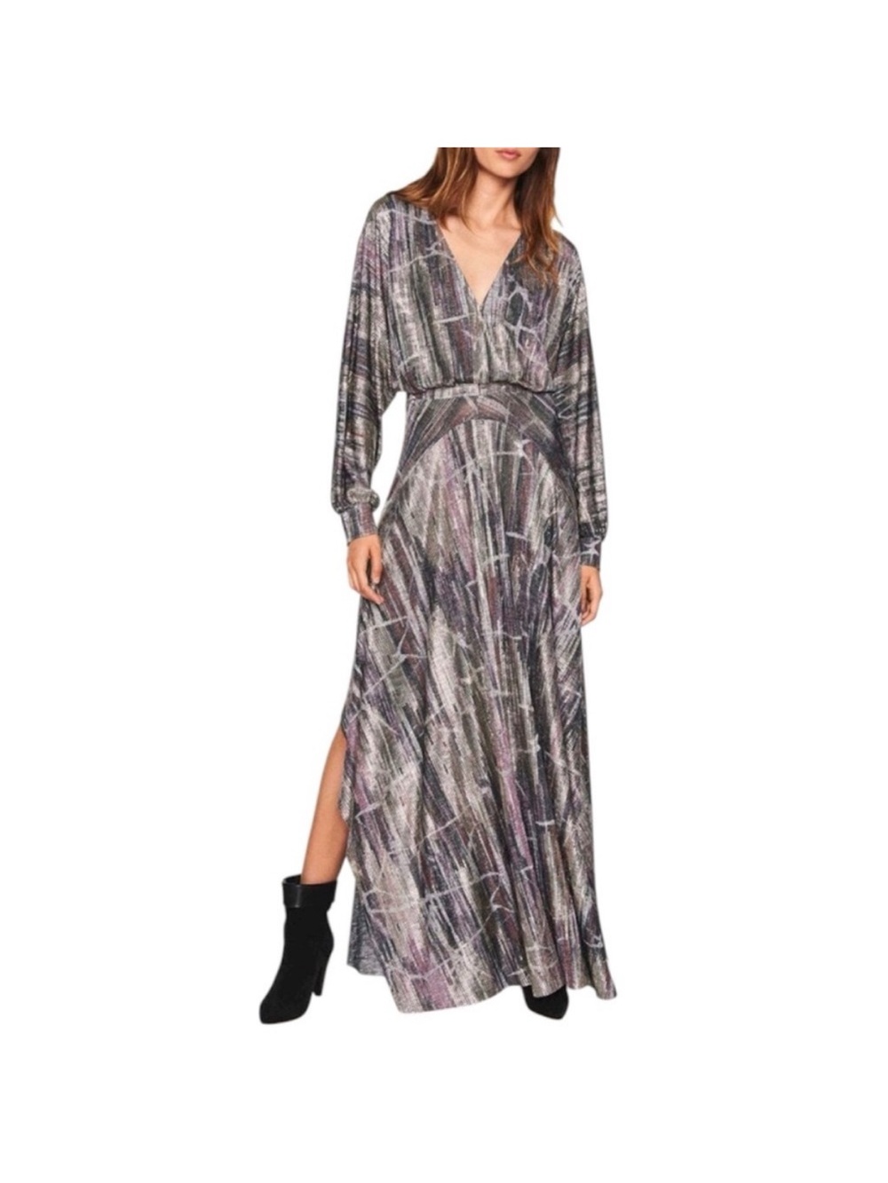 ba&sh Santana Metallic Dress size M